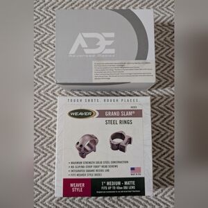 Weavers Grand Slam Steel Rings - Silver Electronic ADE Ultra Compact Optic